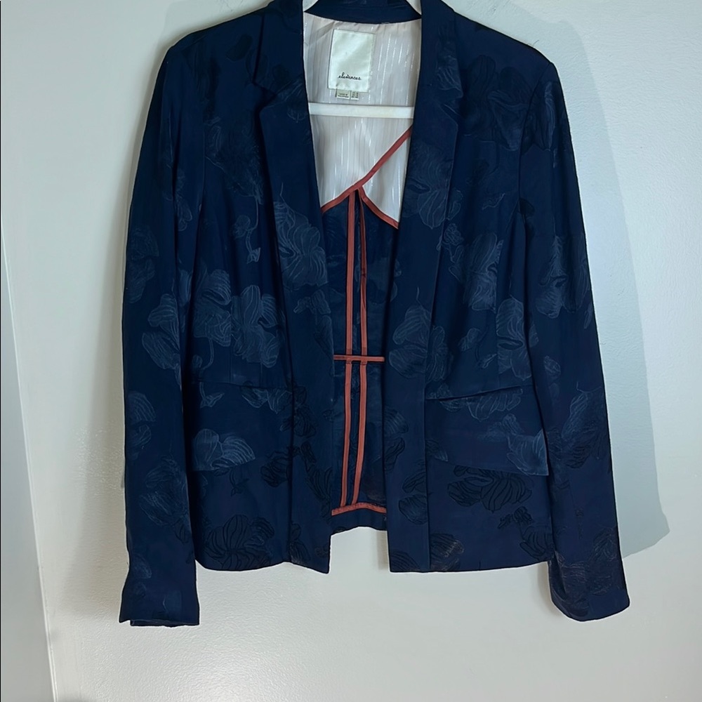 Elevenses Blue Tailored Blazer with Notched Lapel